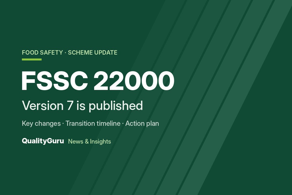 FSSC 22000 V7 Is Published: Key Changes and Transition Timeline