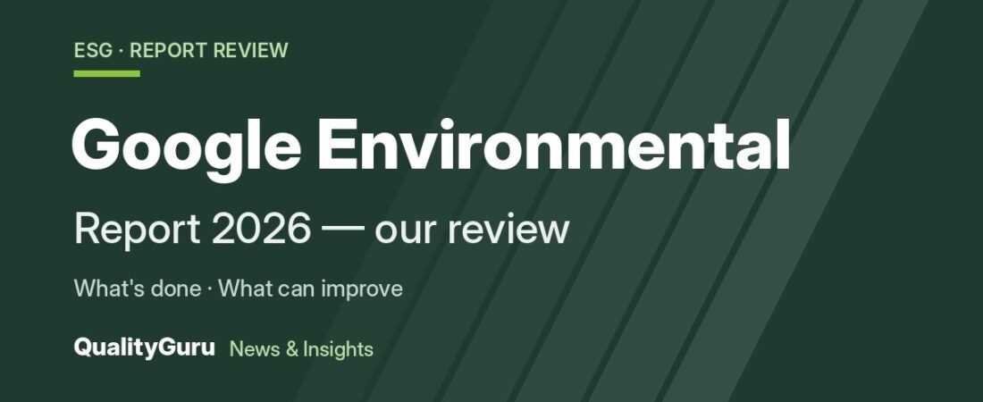 Google Environmental Report 2026: What’s Done, What to Improve