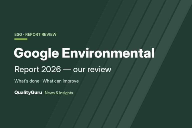 Google Environmental Report 2026: What’s Done, What to Improve
