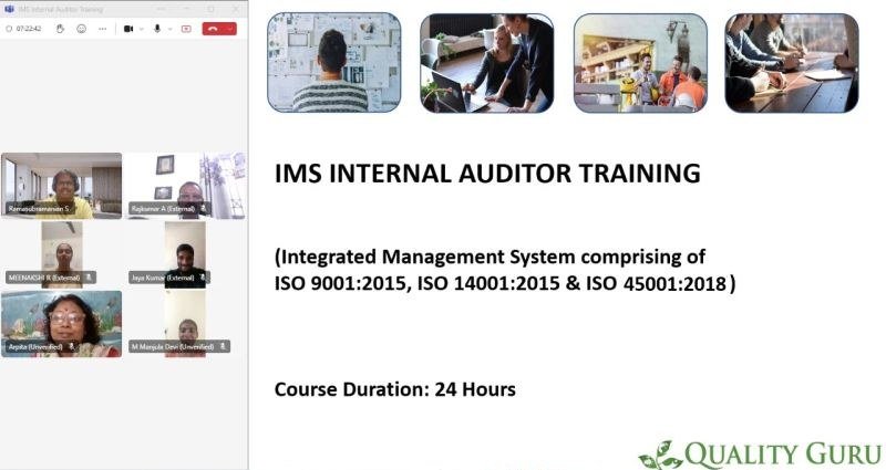 IMS Internal Auditor Training (Online)
