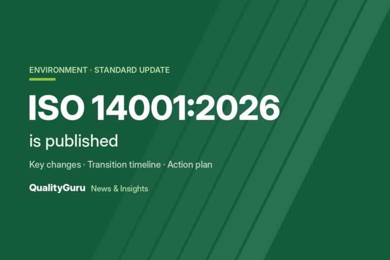 ISO 14001:2026 Is Published: Key Changes and Transition Guide