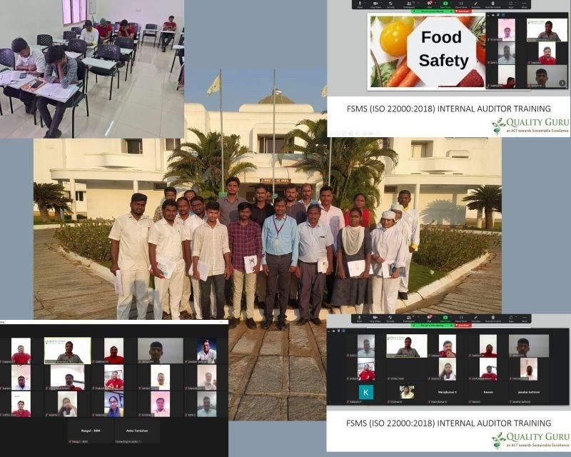 ISO 22000 FSMS Internal Auditor Training at Erode