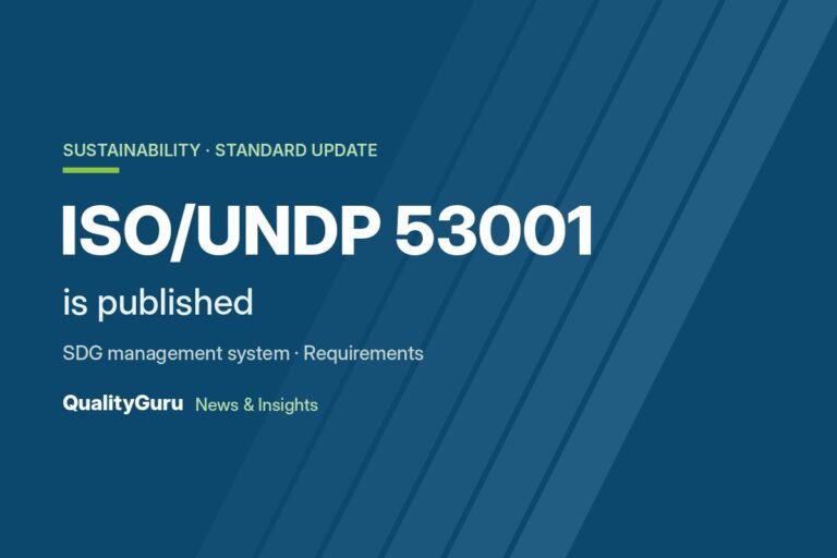 ISO/UNDP 53001:2026 Is Published: First SDG Management Standard