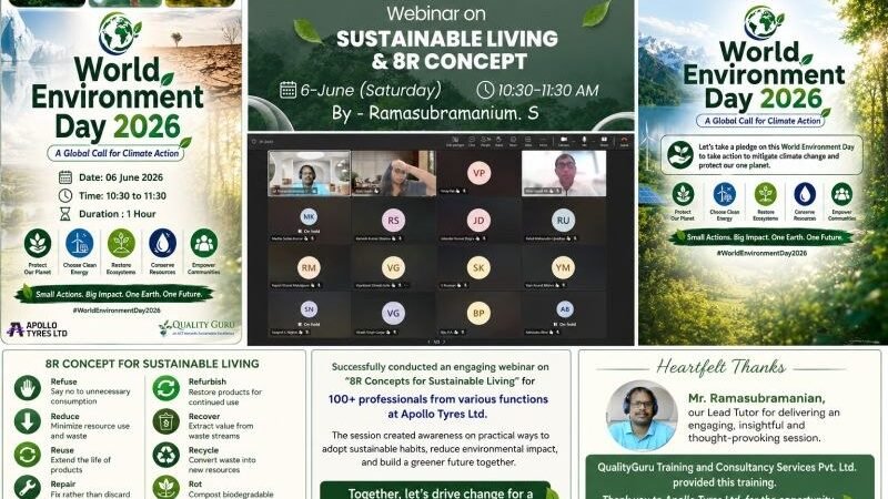 World Environment Day 2026: 8R Sustainable Living Webinar (Online)