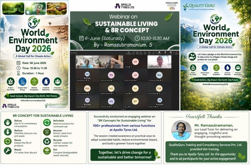 World Environment Day 2026: 8R Sustainable Living Webinar (Online)